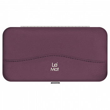 Le Maitre Магнитный кейс для 6 пинцетов Nature Leather Purple