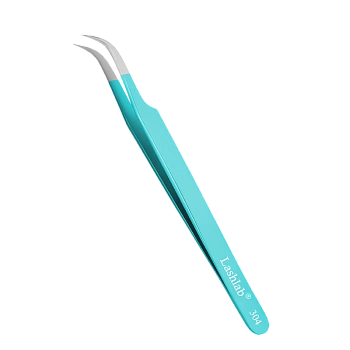 Lashlab пинцет для наращивания ресниц Изогнутый №304