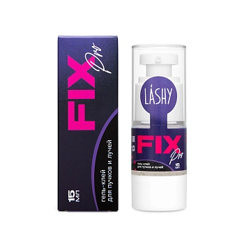 LASHY Гель-клей для пучков и лучей "FIX PRO", 15 мл