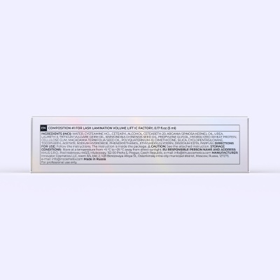 Bronsun Состав #1 для ламинирования ресниц VOLUME LIFT, 5 мл