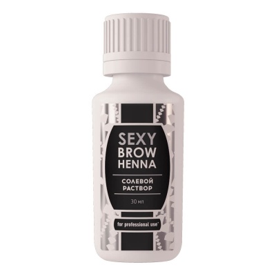 Innovator Cosmetics Раствор солевой для очищения ресниц и бровей Sexy Brow Henna, 30 мл