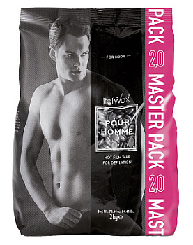 Italwax Воск горячий (пленочный) POUR HOMME, гранулы, 2 кг