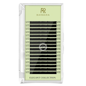 Barbara Ресницы черные Elegant - 16 линий, MIX