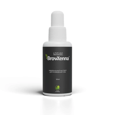 BrowXenna Минеральный раствор для разведения хны, 50 мл