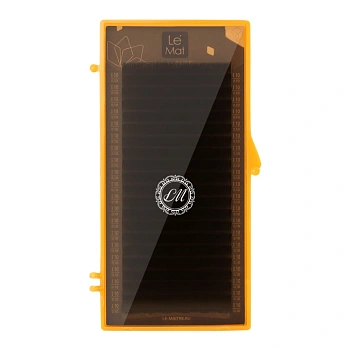 Le Maitre Ресницы коричневые Dark chocolate Bronze - 20 линий, MIX