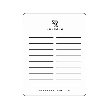 Barbara Планшет большой для работы с ресницами (11,5см*15см)