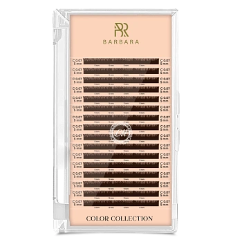 Barbara Ресницы темно-коричневые Горький шоколад - 16 линий, MIX