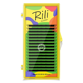 Rili Ресницы черные - 16 линий