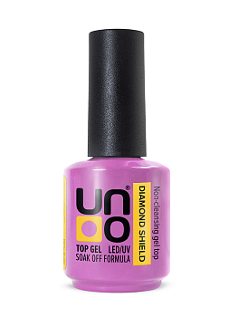 UNO Верхнее покрытие для гель-лака Diamond Shield без липкого слоя, 15мл